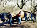 Dinosaur adventure park being built in 1994. 